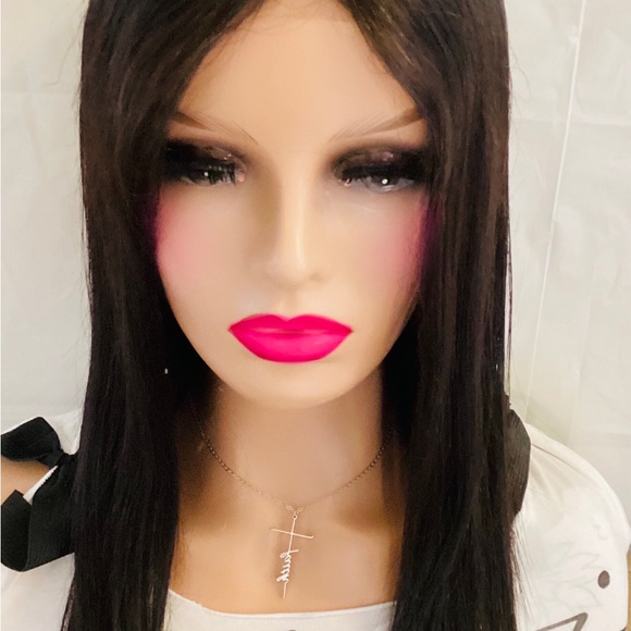 Wig Synthetic Lace Top Good Quality Fashionable Wig Makes Women Looks Energetic - Picture 4 of 4